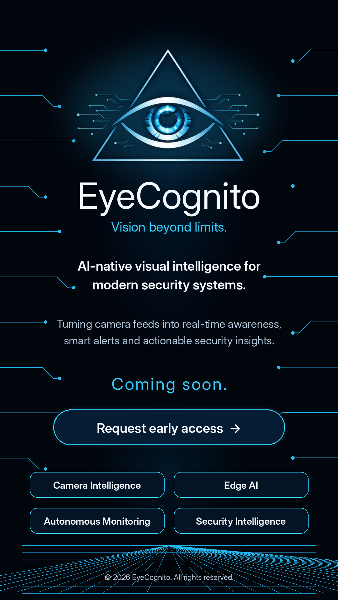 EyeCognito landing page